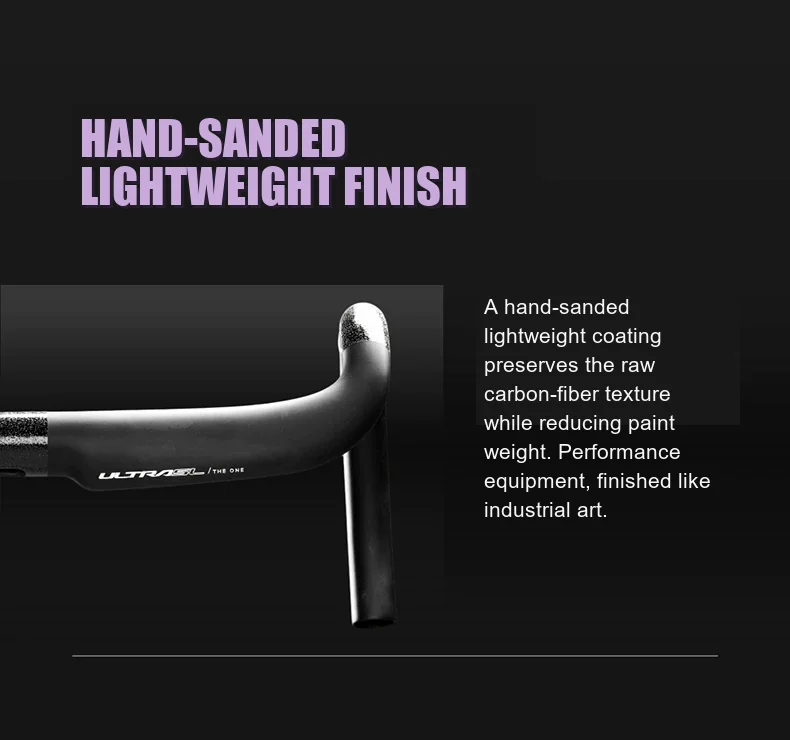 THE ONE ULTRA SL Carbon-Rennrad-Lenker, T1000 Ultraleicht-Carbon, 152g±10g, Vollständige interne Kabelführung – Detail 6