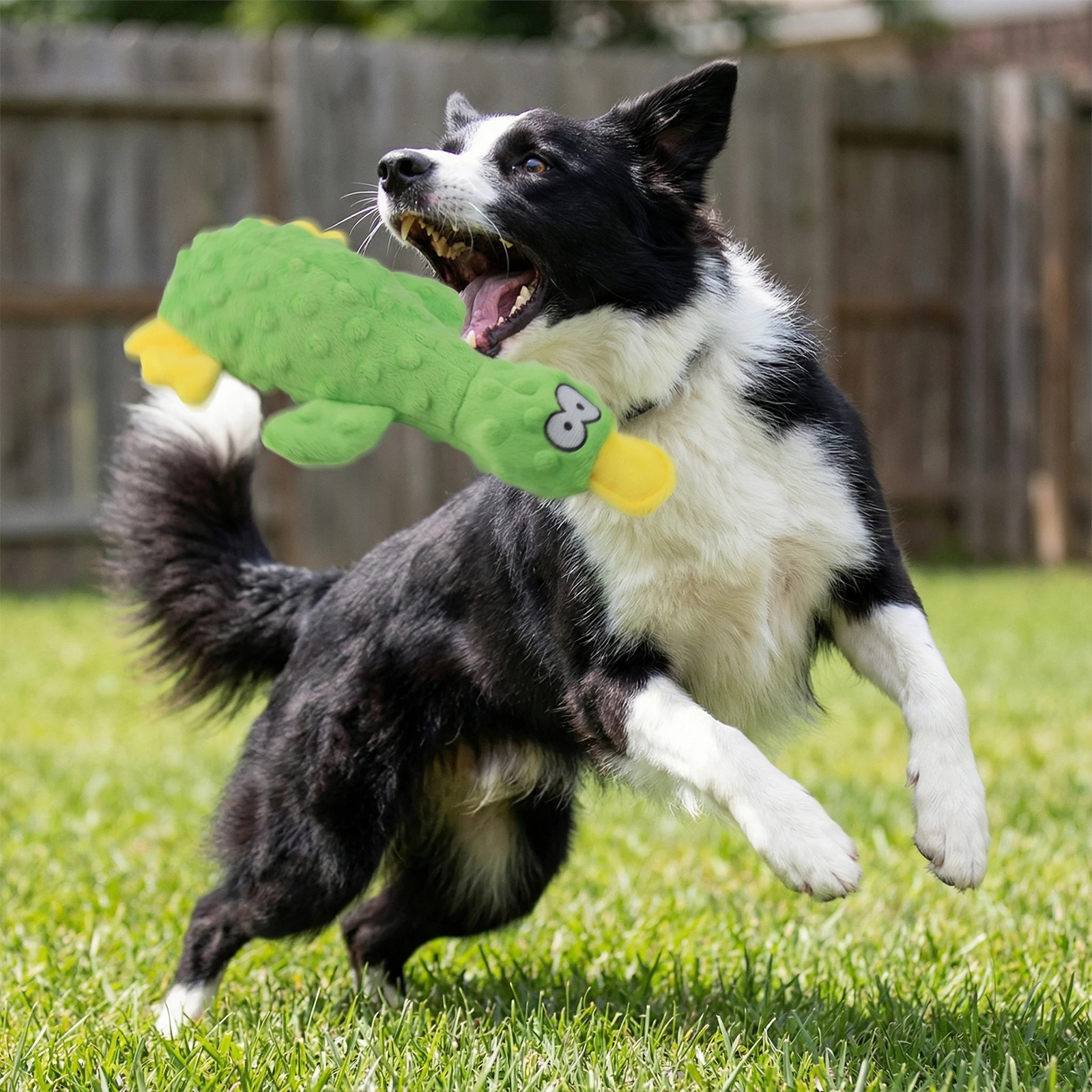 Cute Duck Dog Squeak Toys with Built-in Squeaker Puppy Teething Interactive Chewing Plush Toy for Puppy & Small Breeds