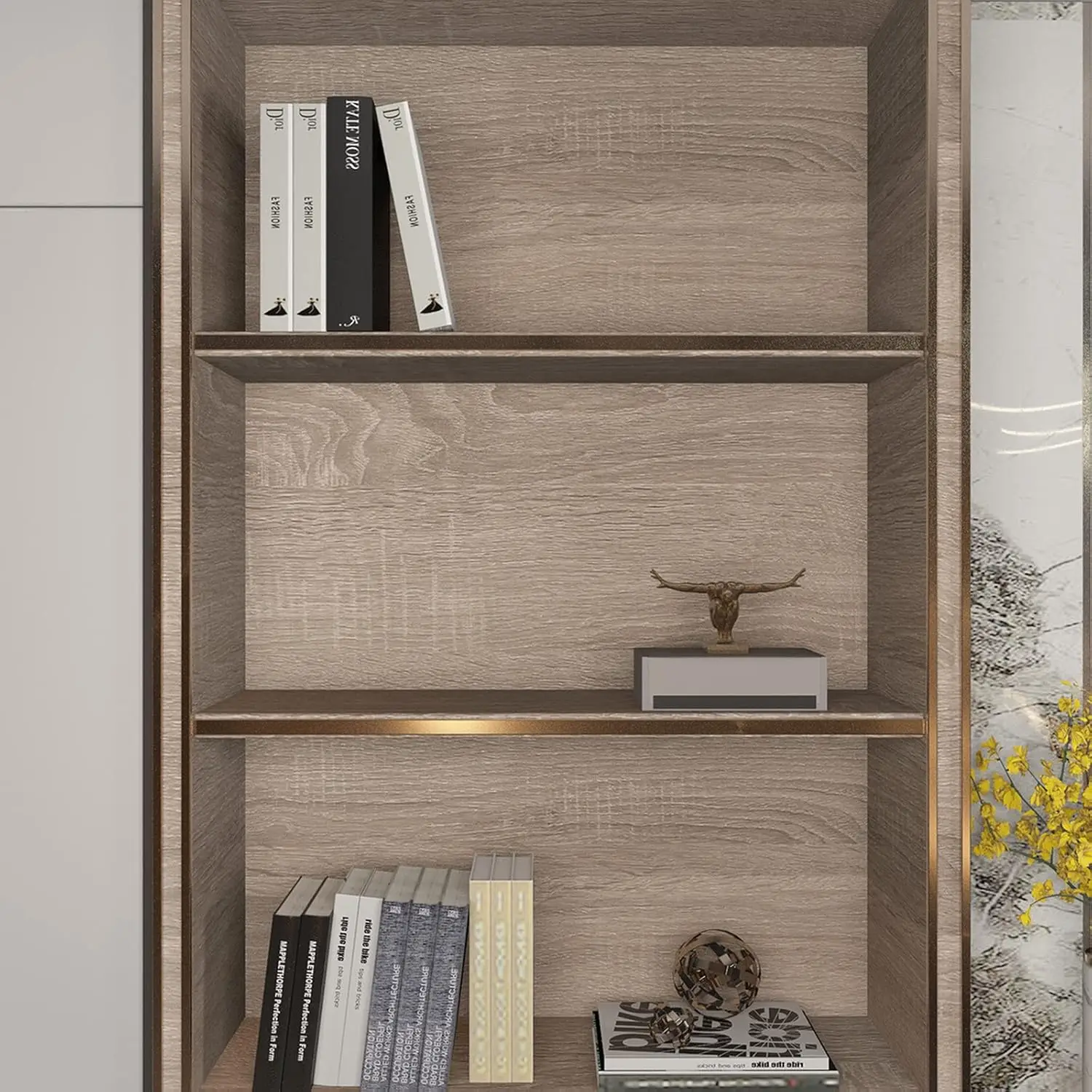 55 سنتيمتر واسعة الخشب الحبوب ديكور المنزل الأثاث مقاوم للماء الفينيل الجدار ملصق ذاتية اللصق بولي كلوريد الفينيل خلفية المطبخ خزانة الباب ملصق #5