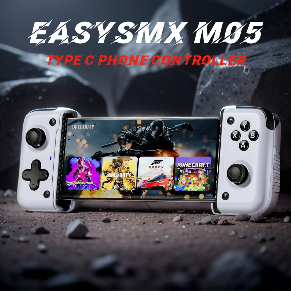 

EasySMX M05 Mobile Phone Gamepad Bluetooth Type C Controller for iPhone 15 Android Cellphone Cloud Gaming Xbox Game Pass STADIA