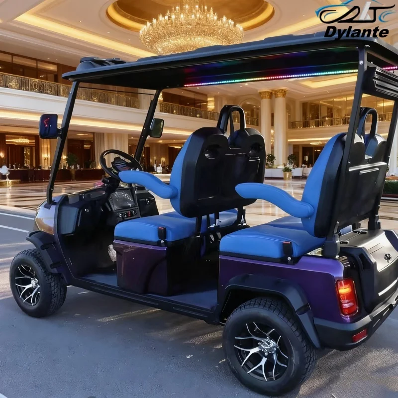 Electric Golf Cart Model E 48V 72V Lead-Acid Maintenance-Free Battery 4 Wheel Golf Cart Electric Car 12-Inch Off-Road Tires