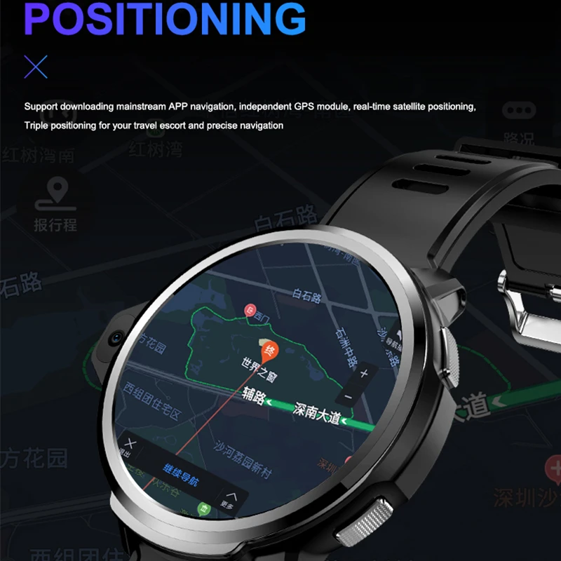 

Smart Watch Phone man 3G+32G Dual Camera 4G-LTE bluetooth Weather Forecast Map gps navigation smartwatch smart watch men