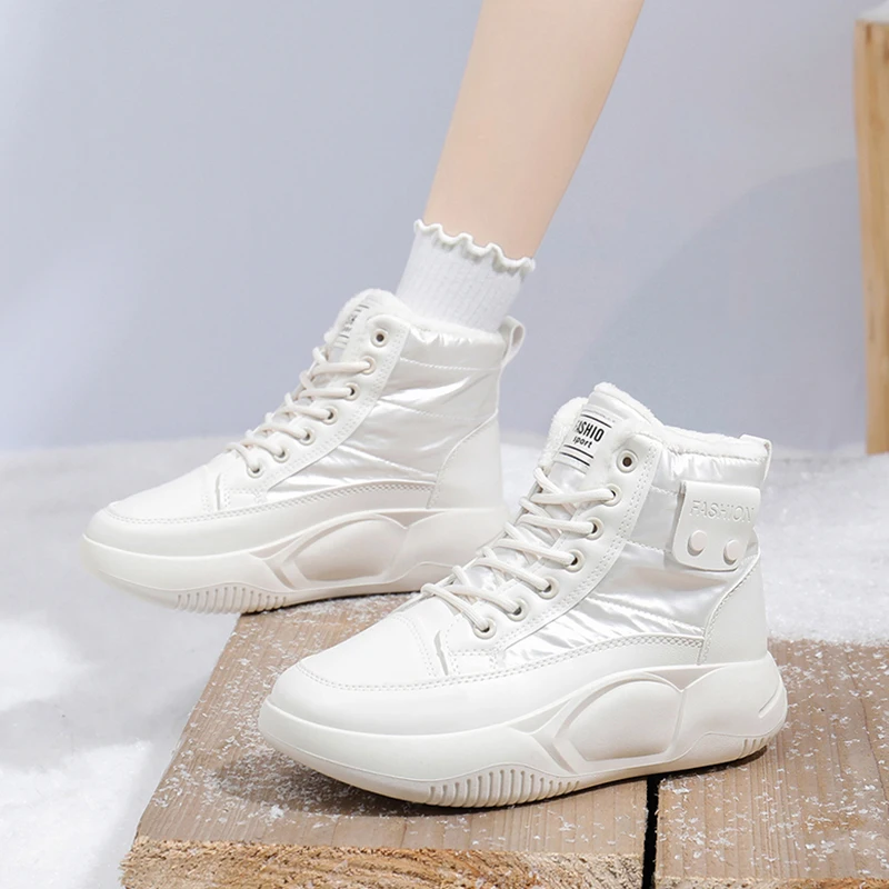 Śniegowce Dla Kobiet Buty Obuwie Zimowe Buty-Kobiety Eleganckie 2024 Sportowe Lolita Ladies Casual Leisure Snow Boots For Wom