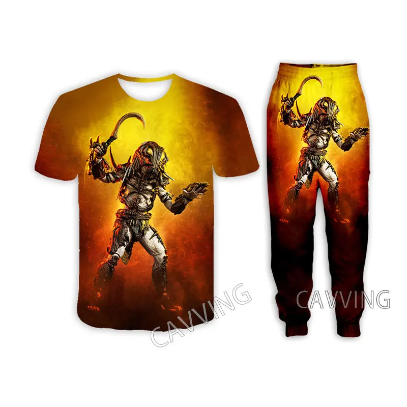 

The Predator 3D Printed Casual T-shirt + Pants Jogging Pants Trousers Suit Clothes Women/ Men Sets for Women/Men U02