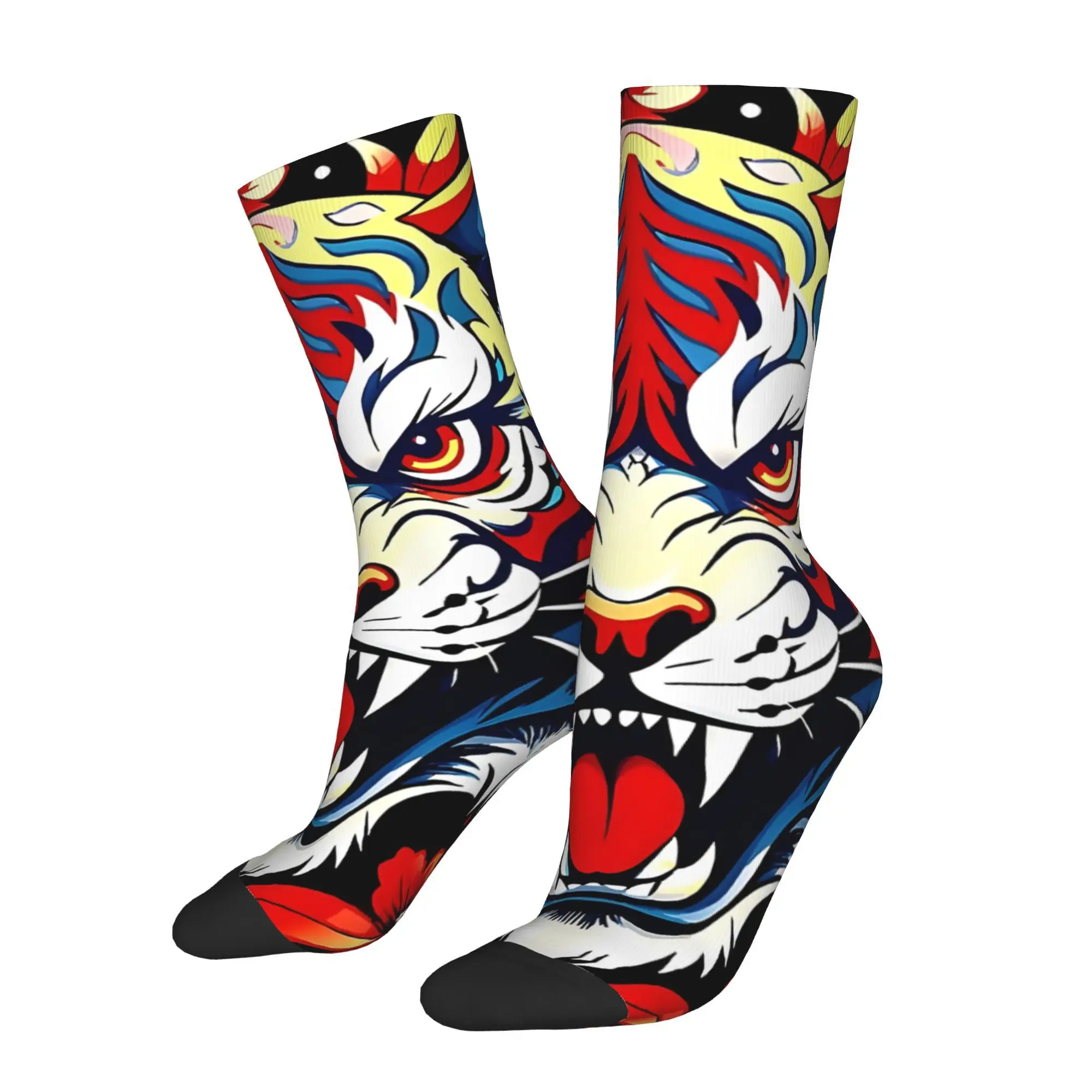 

Animals Men Cycling Socks All Season Breathable Athletic Crew Socks for Spring Summer Fall Winter