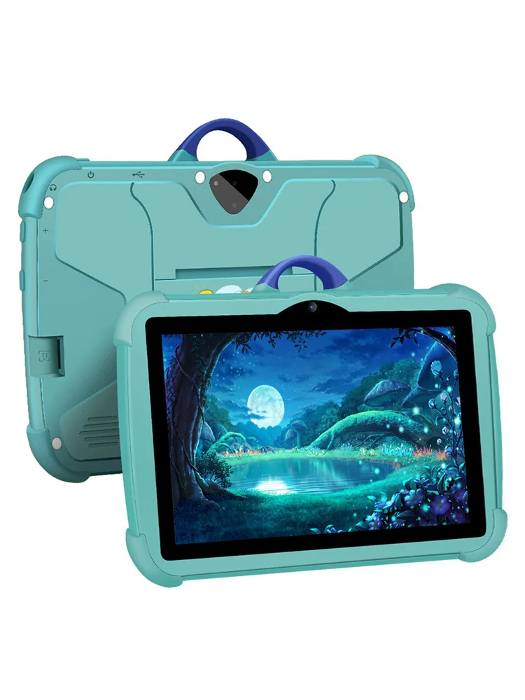 Nowy 7-calowy Tablet dla Dzieci z Globalną Wersją 5G WiFi, Czterordzeniowy Procesor, 4GB RAM, 64GB ROM, Podwójne Kamery BOW, Prezent dla Dzieci, Tablety z Androidem 13 — zdjęcie produktu 7