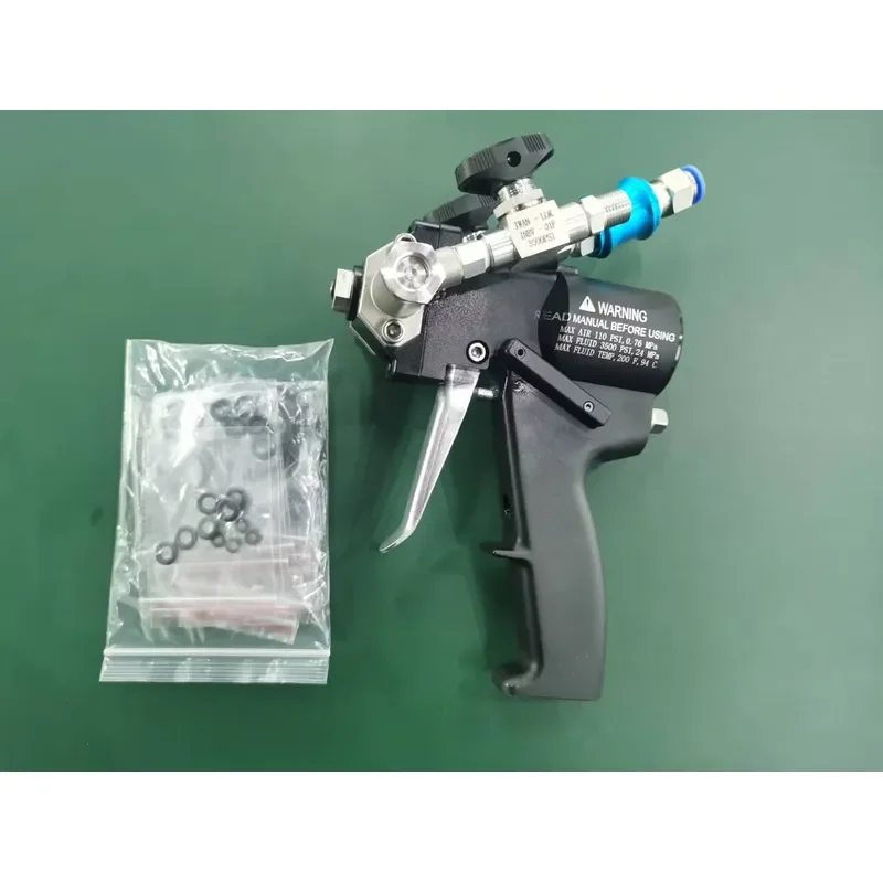 High Pressure Polyurea Spray Gun P2 Air Purge PU Foam Injection AB Two Component Coating Tool for Professional Application
