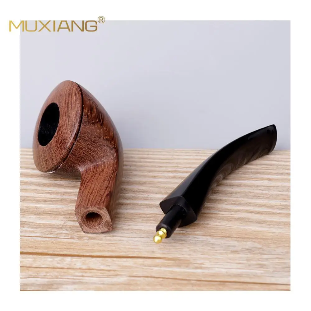 Creative Wooden Smoking Pipe Durable Handmade Portable Tobacco Pipe