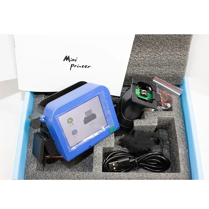 

Мини-ручной струйный принтер Wi-Fi, портативный 12,7 мм для QR-штрих-кода, дата партии, номер логотипа, дата истечения срока годности, кодировочная машина, 28 языков