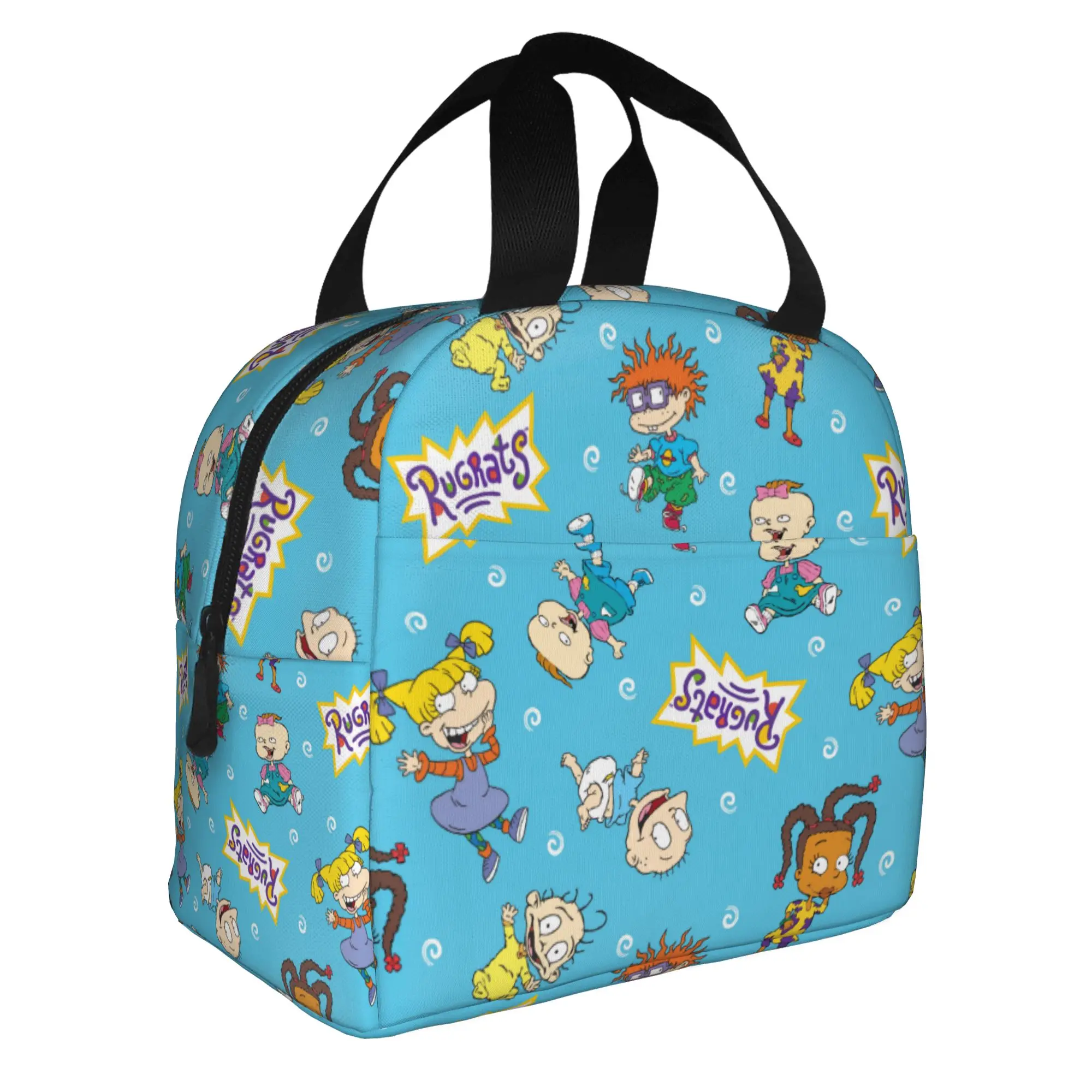 R-Rugratsd Portable Lunch Boxes for Women Leakproof Funny Naughty Child Cooler Thermal Food Insulated Lunch Bag Office Work - view 2