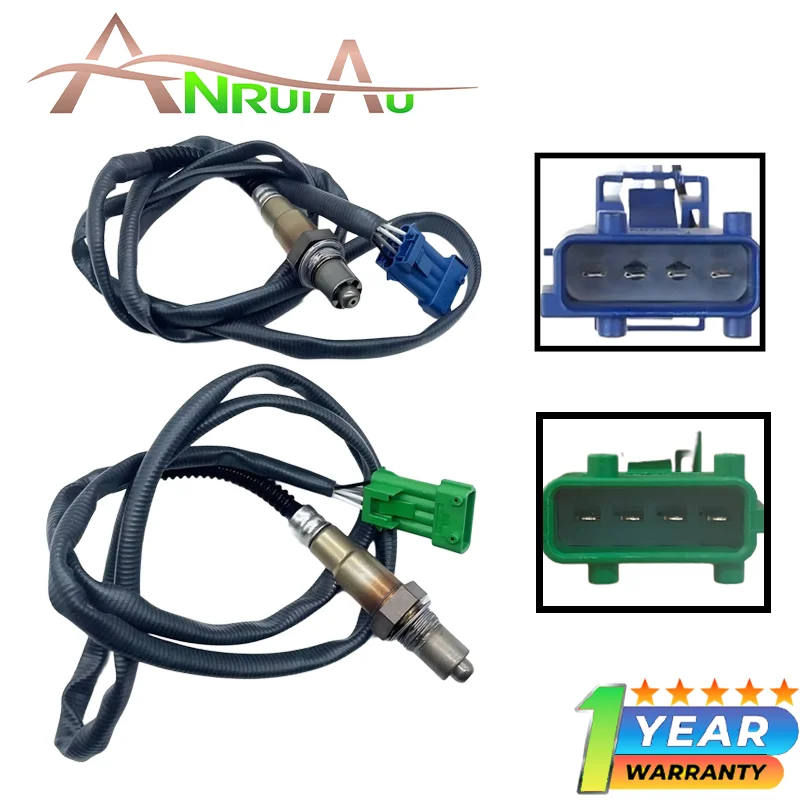 

For Citroen C-Elysee C4 Evasion Peugeot 206 301 406 607 806 Lancia Zeta Fiat 2PCS 0258006029 Lambda O2 Oxygen Sensor 0258006026