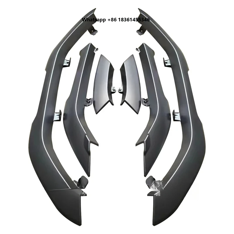 Black/White Off-Road Wheel Eyebrows Fender Flares for 2024 2025   Prado LC250 Series Buckle Wheel Arches