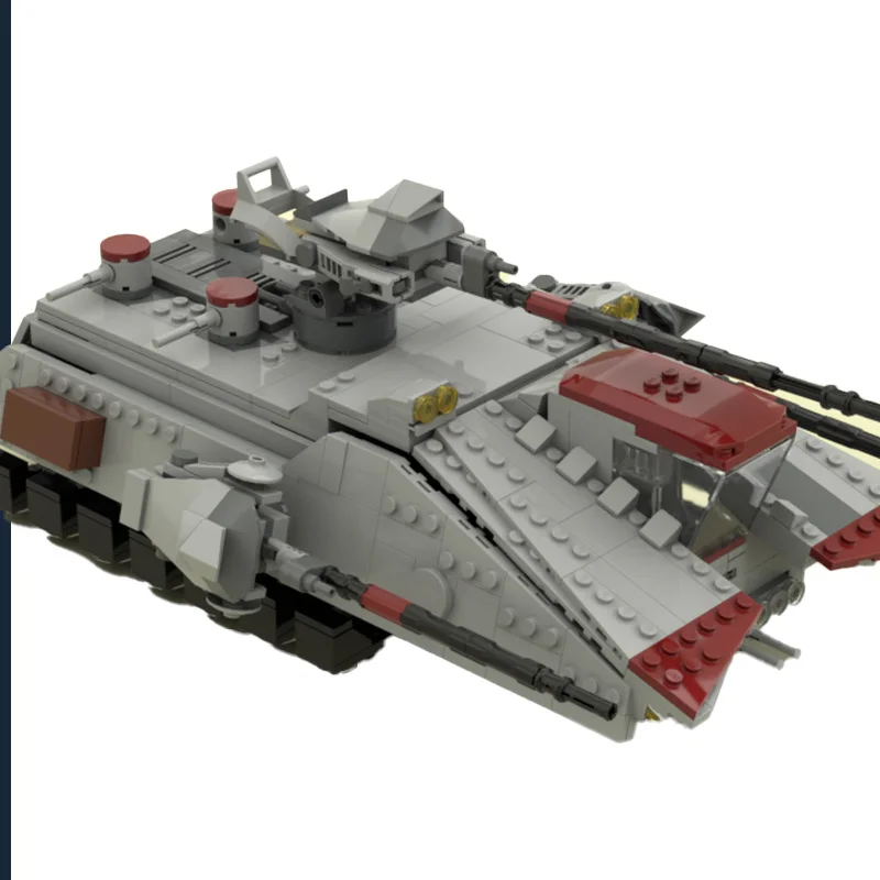 726개 스타 배틀 시리즈 메인 그레이 유인 우주선 메카 퍼즐 어린이 DIY 조립 블록 모델 크리스마스 선물