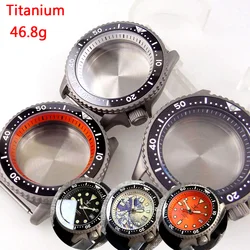 New 41mm SKX Titanium Watch Case for NH34 NH35 NH36 NH37 NH70 NH72 3.8 Crown Orange Chapter Ring 120 click Bezel Sapphire