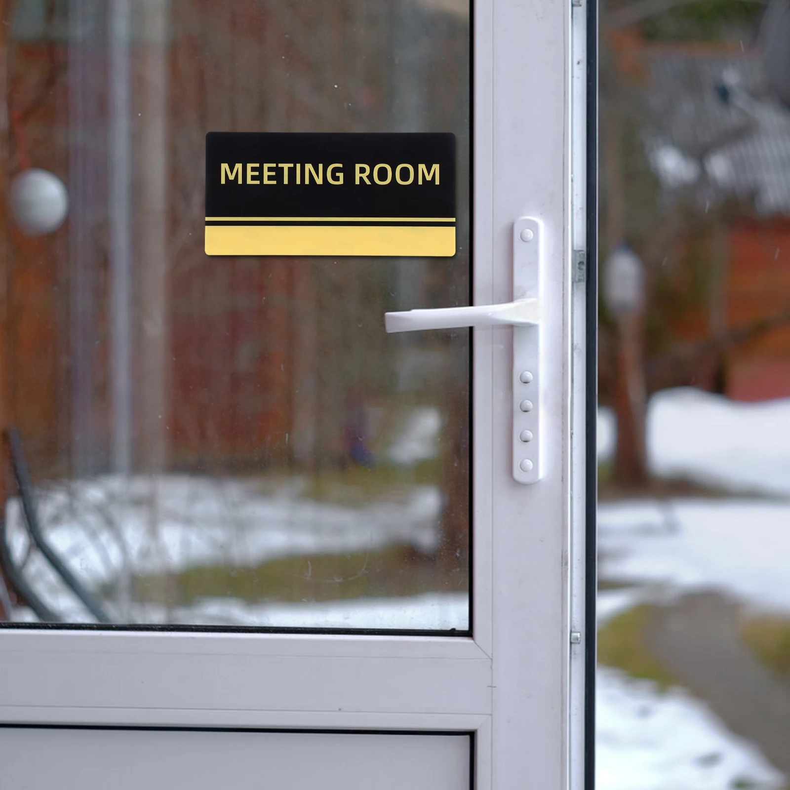 

Acrylic Meeting Room For Privacy Door Sign Self Adhesive Easy Installation Office Decor Hanging Conference Room Signage