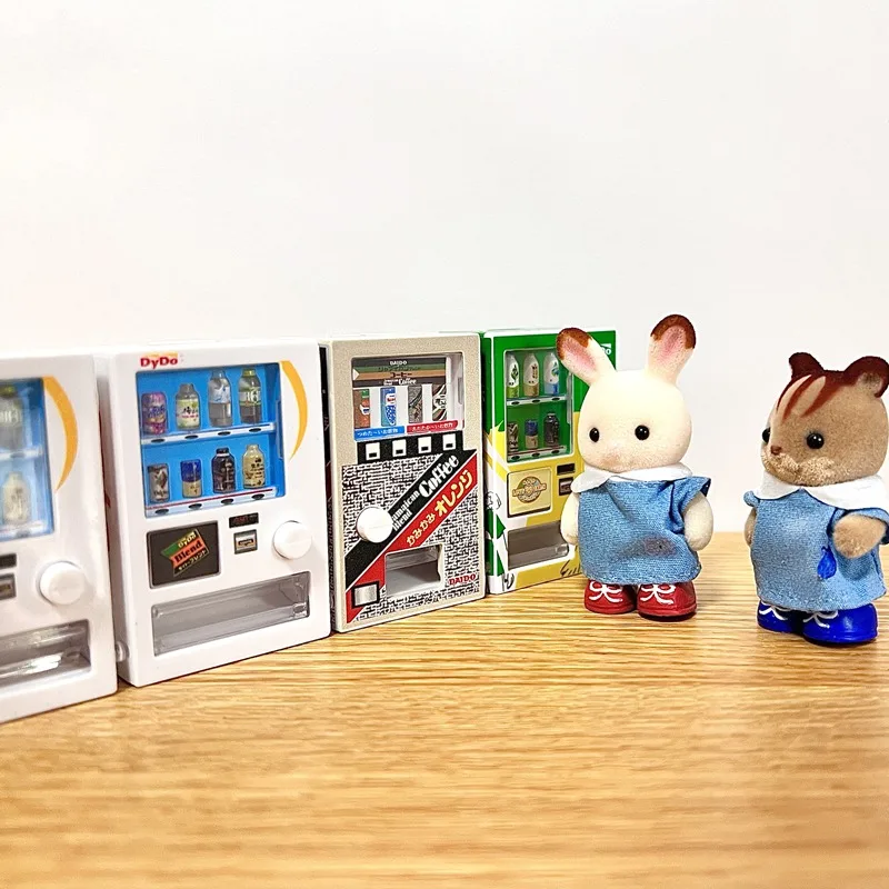 Gashapon Capsule Toy Mini Drinks Retro Vending Machine Miniature Model Toys Collection Ornaments Blind Box Toys Kids Gifts