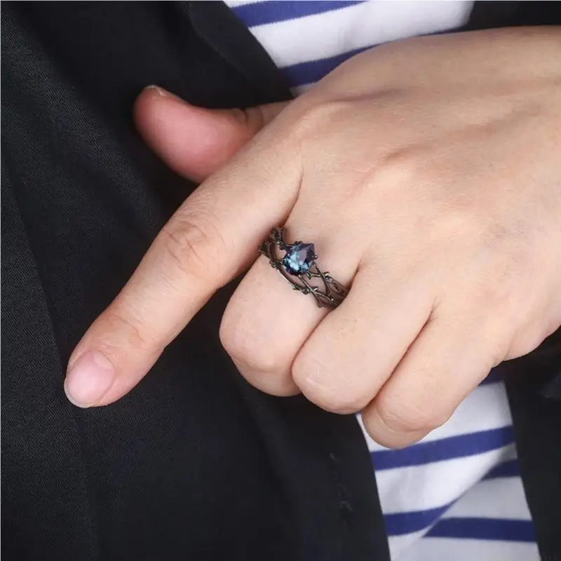 31BF Comfortable Alloy Rings Daily Wear Rings Party Statement Rings Stylish Jewelry