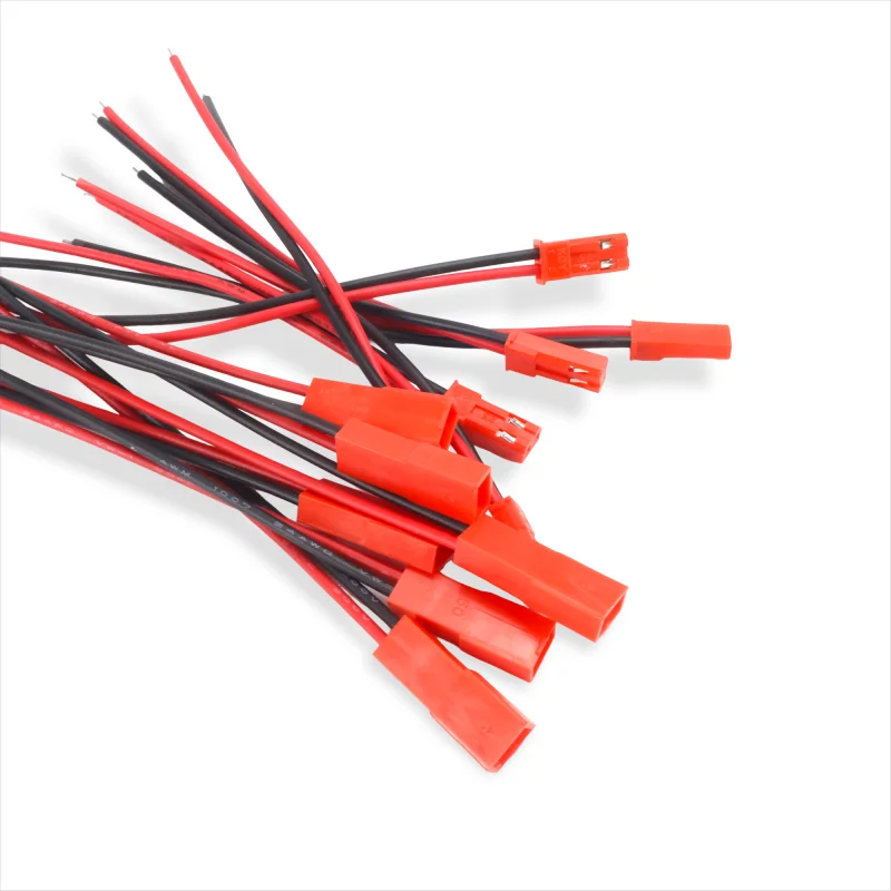 New style1/6PCS 22AWG 10cm Male Female Connector JST Plug Cable 2 Pin For RC BEC Battery Adapter Helicopter FPV Drone Quadcopter