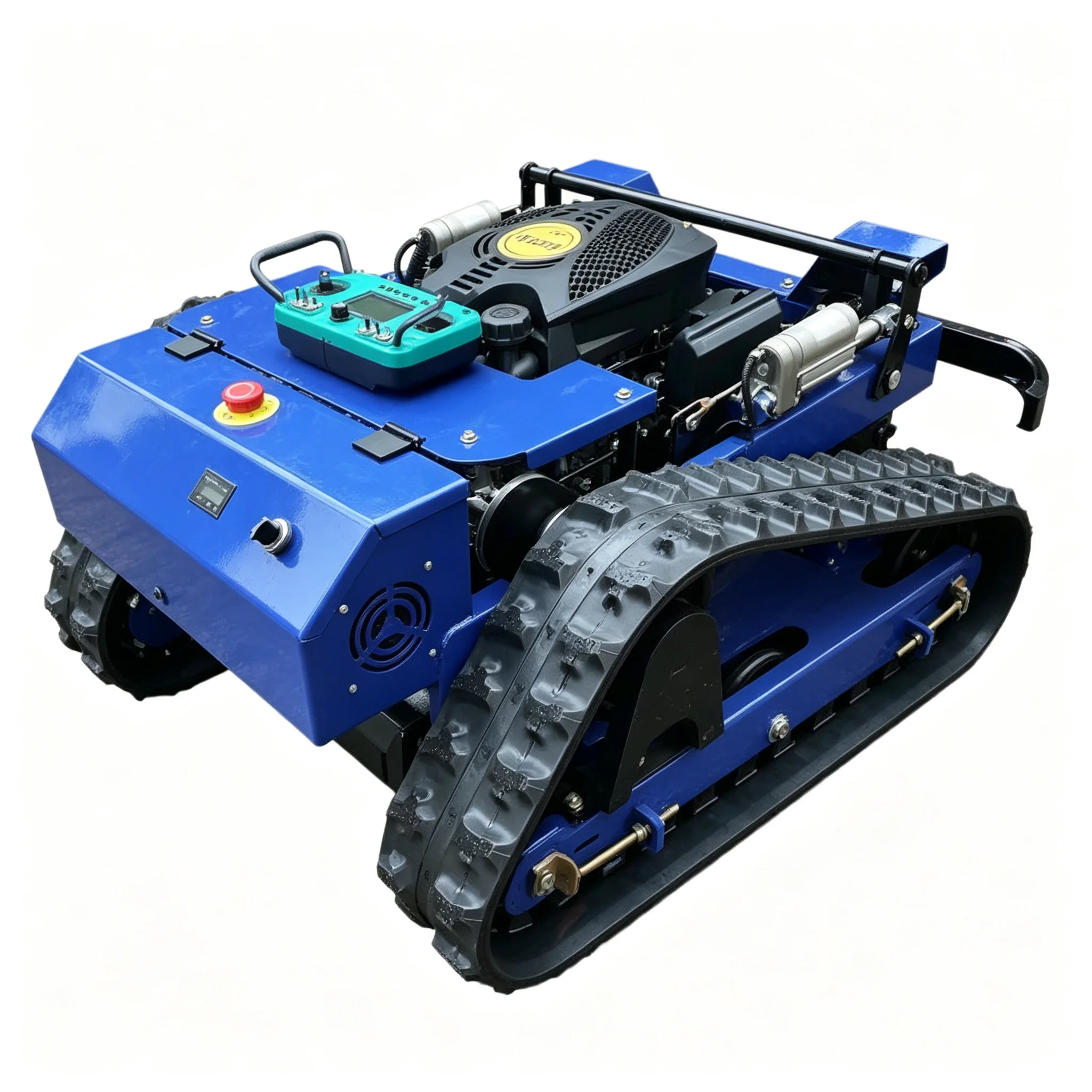 Custom Smart Crawler Lawn Mower Remote Control Tracked Grass Cutter All Terrain Robotic Mower for Hills & Rough Land view 4