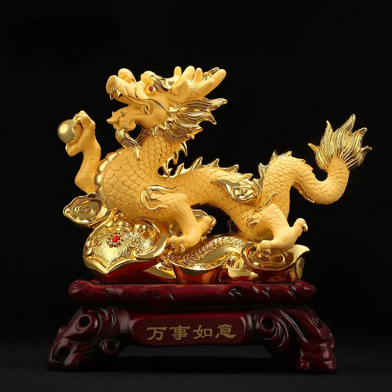 Feng Shui  Chinese Dragon Ornaments To Attract Wealth Dragon Decoration Home Living Room Bedroom Office Figurines