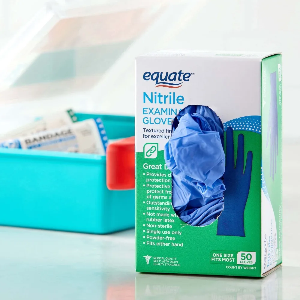 Sarung Tangan Nitril Equate, U - Exam Glove Nitrile ulasan dan harga
