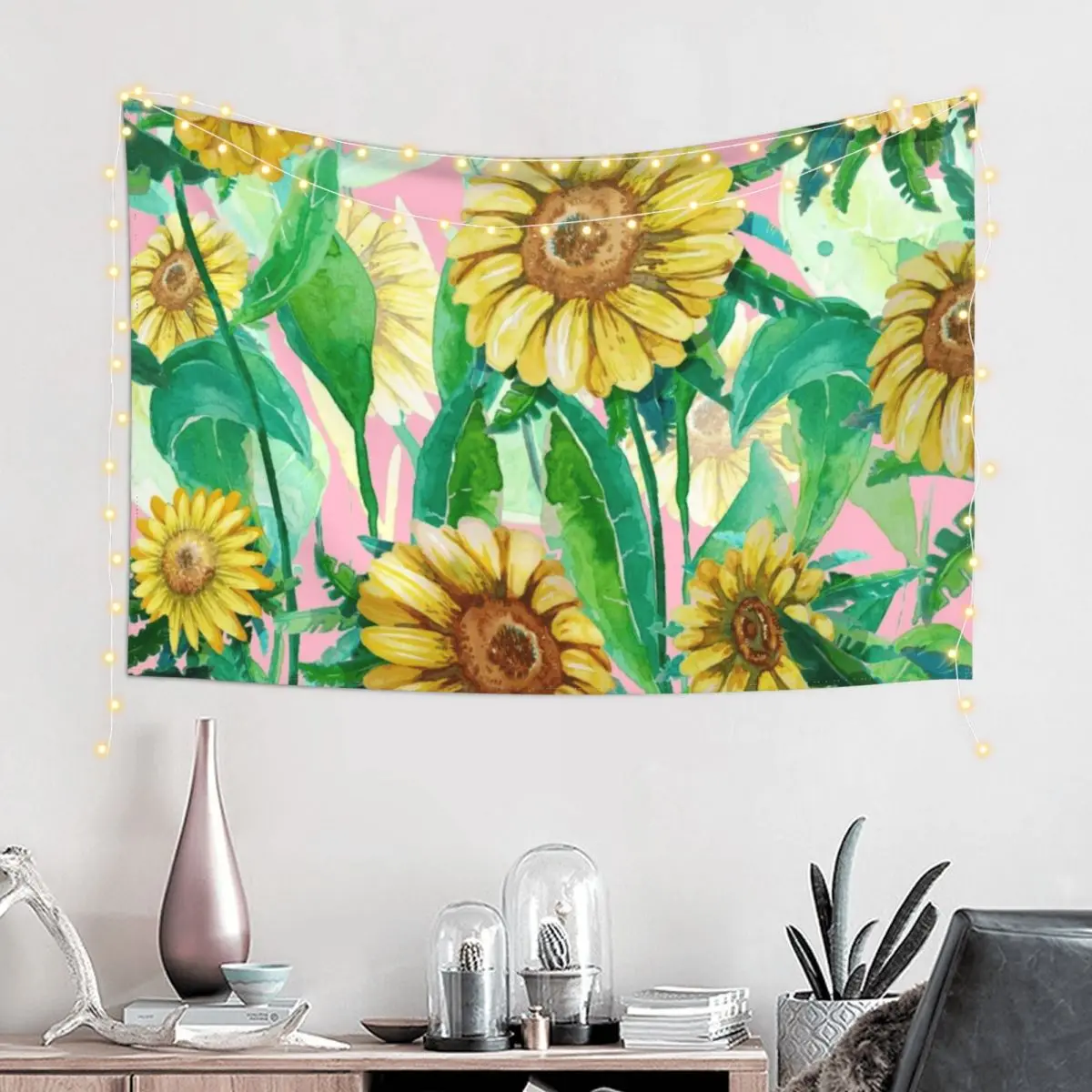 

sunflowers Tapestry Wallpaper Bedroom Bedroom Organization And Decoration Kawaii Room Decor Tapestry