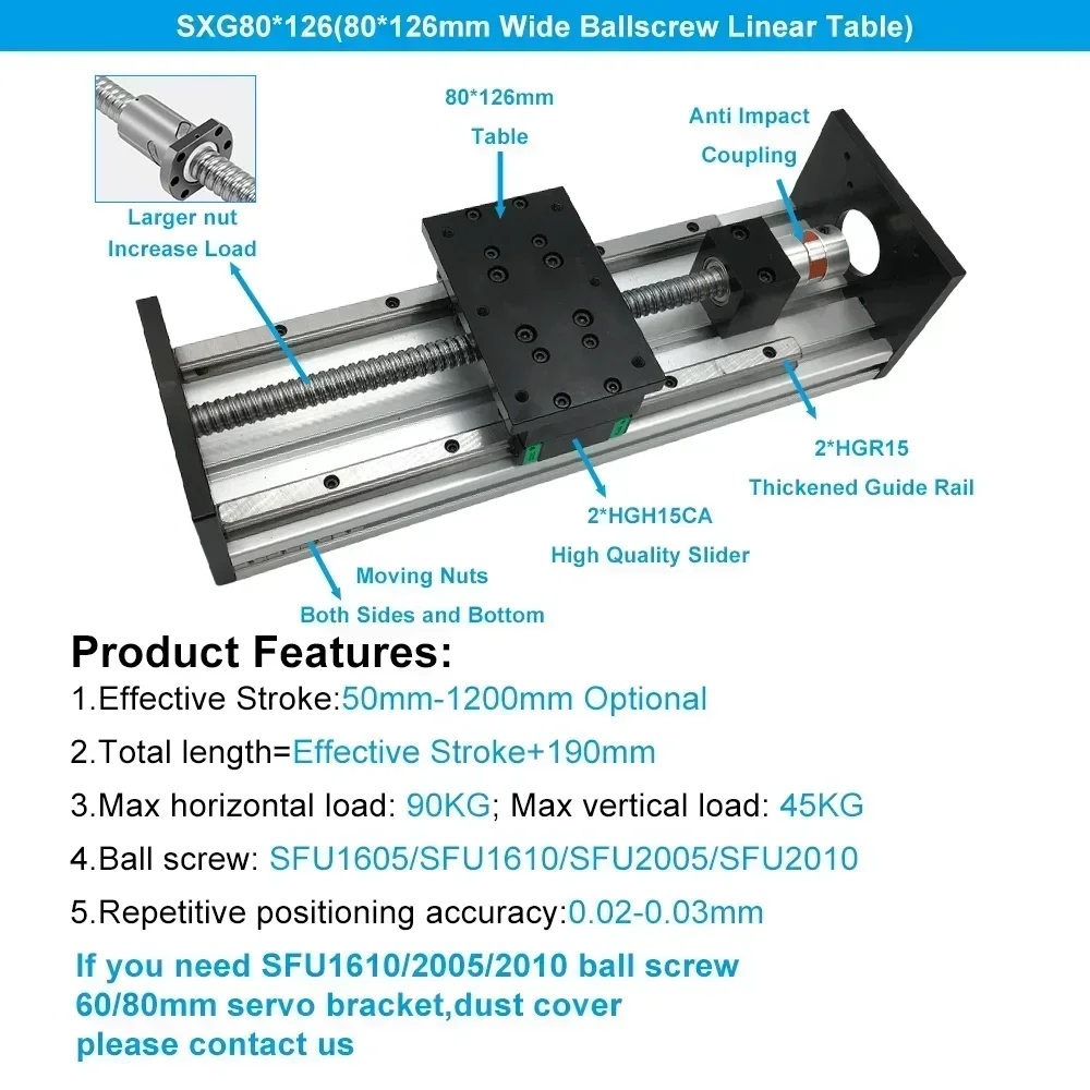 Nema23/34 57/86mm Motor Sliding Table Linear actuator Rail Stage Electric Heavy duty manual CNC XYZ Axis Aluminum Profile Table