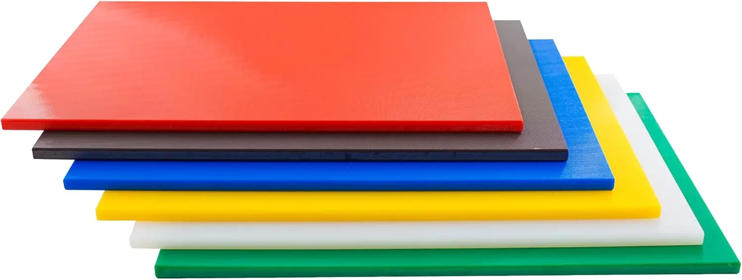 Commercial Grade Cutting Board For Kitchens ,Cutting Board Set,Plastic Chopping Board ,20 X 15 X 1/2 Inch, Multi-Color 6 Of