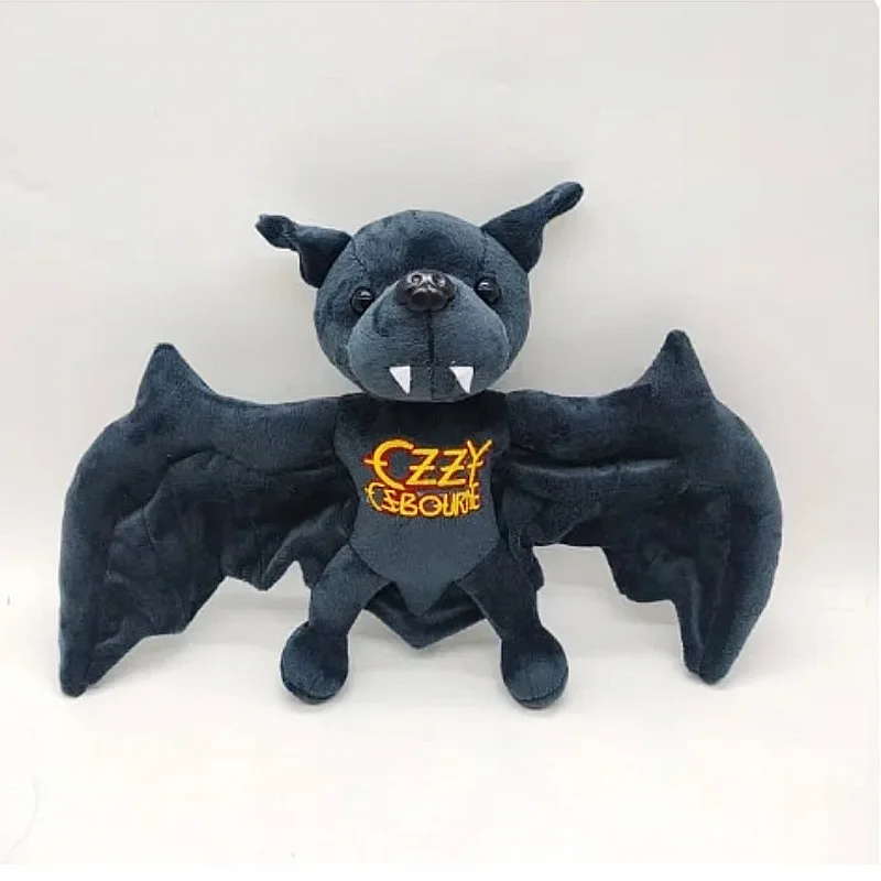 Novo 25cm engraçado ozzy osbourne bat brinquedo de pelúcia jogo animação em torno de alta qualidade presente de aniversário das crianças presente do dia dos todos os santos