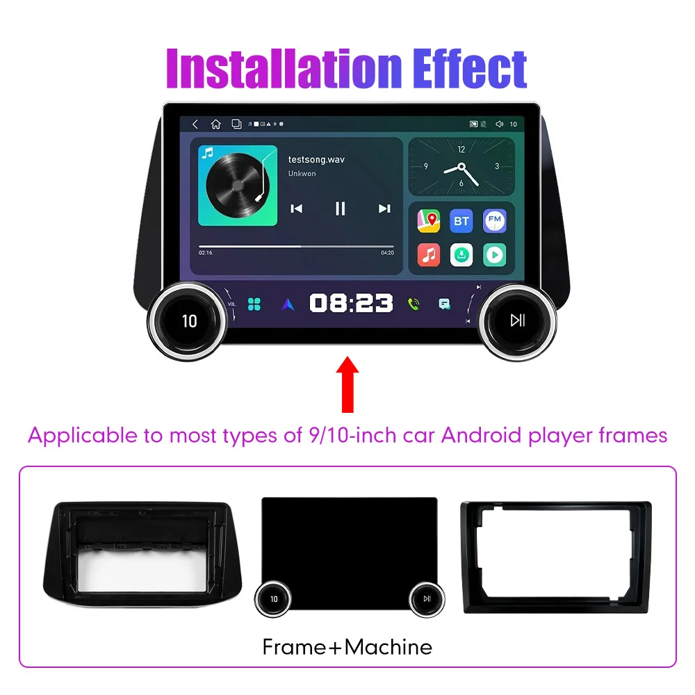 11.8 Inch 2K Double Knobs 2 Din Car Radio For Honda I30 2017-2018 Car Radio DVD Multimedia Video Player Android Auto Carplay