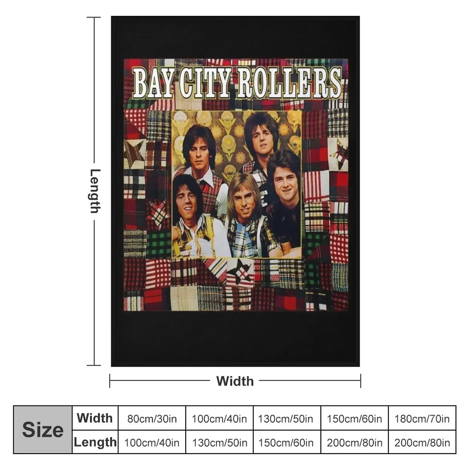 Bay City Rollers Throw Blanket for babies Multi-Purpose Shaggy Decoratives Camping For Decorative Sofa Blankets