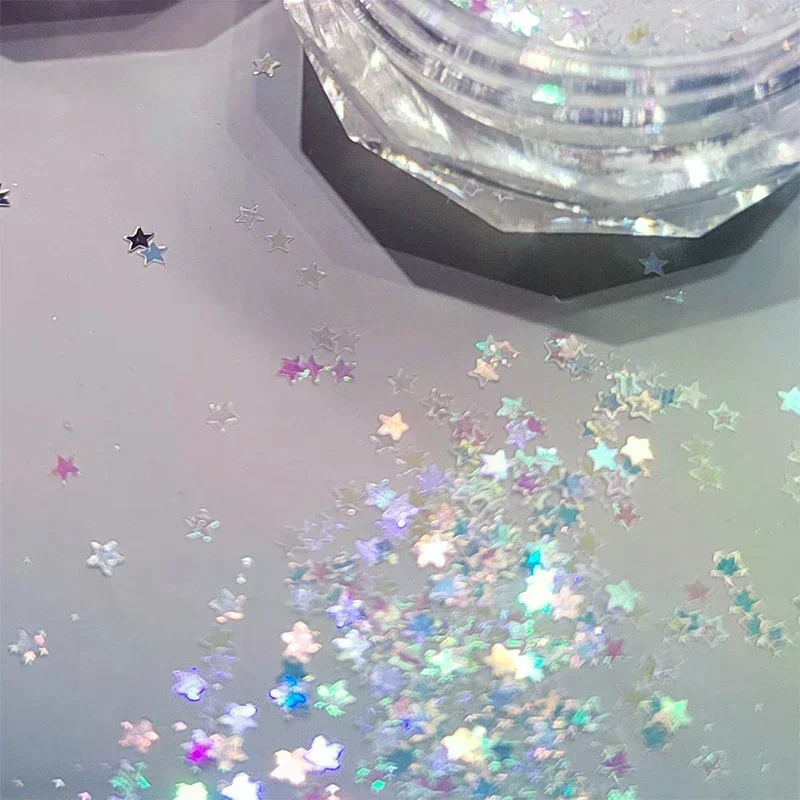 1 مللي متر نجمة صغيرة متألقة مسمار بريق تألق الخماسي مسمار الديكور صالون الأظافر تصميم لطيف الملحقات DIY بها بنفسك مسمار الفن تصميم #5