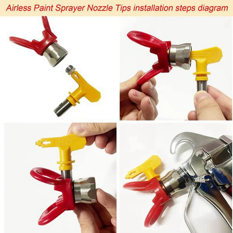 Airless Paint Nozzles And Filters Set Spraying Machine Tips Airless Paint Sprayer Nozzle Filter Spraying Replacement