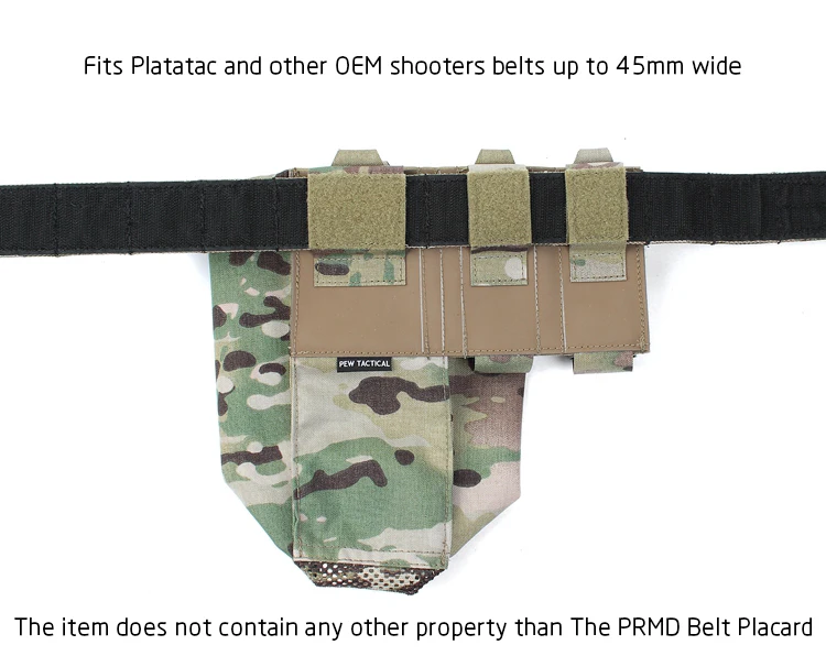 PEW TACTICAL PRMD Belt Plakat Airsoft