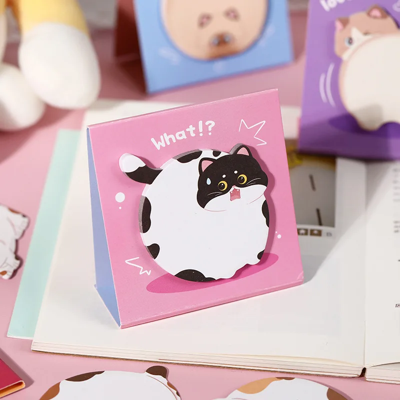 30 fogli Cartoon Cat Sticky Note Kawaii Sticky Note Notepad Memo Pad Page Marker Planner Stickers Office School Sticker