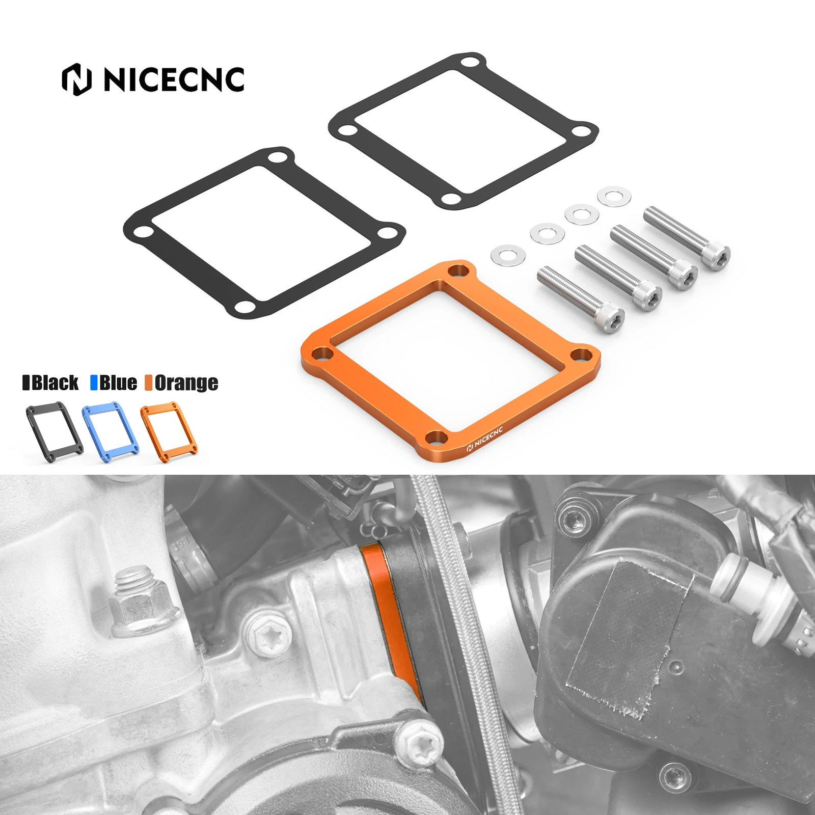 

NICECNC For KTM EXC 300 TBI 2024-2025 EXC 250 XCW 250 300 Reed Valve Spacer Kit SX 125 SX 250 XC 300 2023-2025 For GasGas EC 300