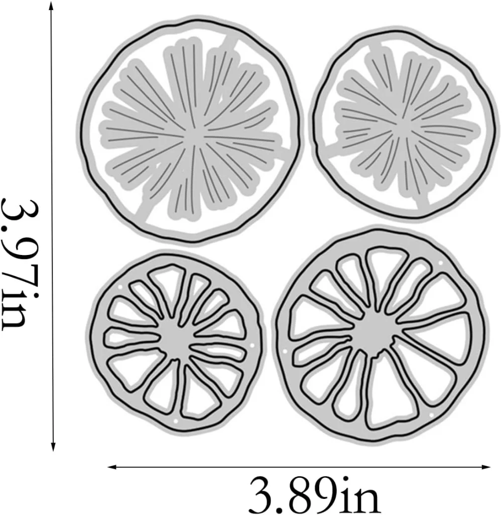 Orange Slices Die Cuts for Card Making Metal Cutting Dies Embossing Paper   Scrapbooking DIY Album   Supplies