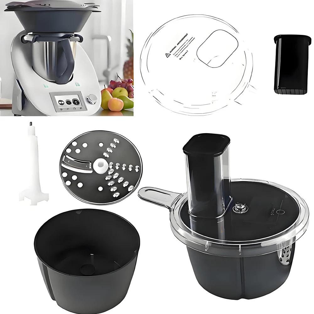 قطاعة الجبن النباتية للمطبخ لملحقات Thermomix TM6 TM5 لتقطيع الفجل وحاوية محضر الطعام بالبطاطس الحلوة #1