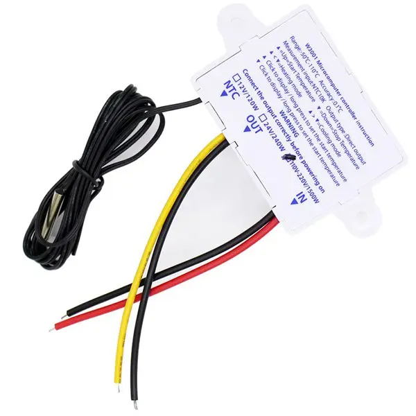 3Pcs AC110V-220V 10A Digital LED Temperature Controller Thermostat Control Switch Probe XH-W3001