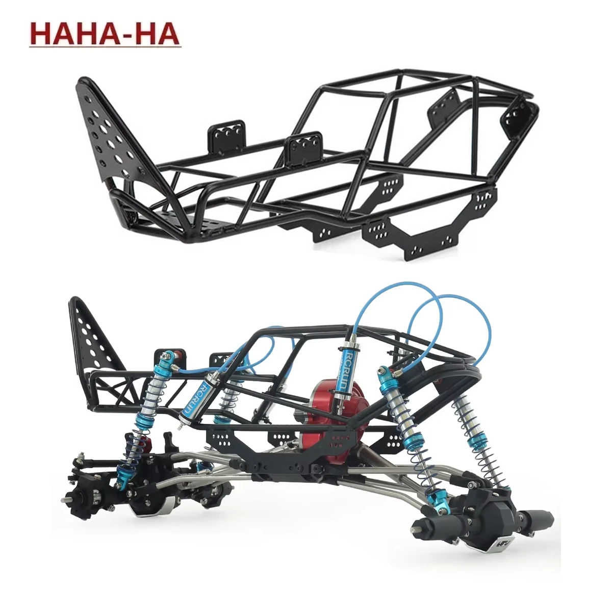 DIY Roll Cage Truck Full Tube Frame Metal Chassis Body Roll Cage for 1/10 RC Crawler Axial SCX10 Upgrade Parts