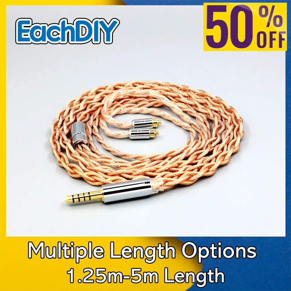 

Graphene 7N OCC Shielding Coaxial Mixed Earphone Cable For Dunu dn-2002 4 core 1.8mm LN007769