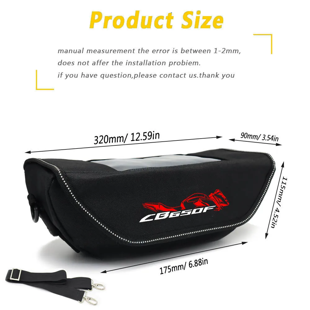 For Honda CB650F CB650 F CB 650F CB 650 F Motorcycle accessory  Waterproof And Dustproof Handlebar Storage Bag  navigation bag