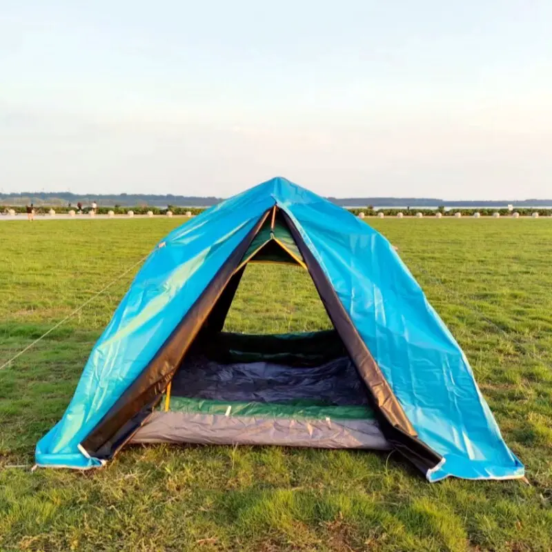 Tent Rain Cover Black Coated Outer Tent Shell UV Protection Windproof Waterproof Warm Light Blocking Outdoor Travel Hiking Tent