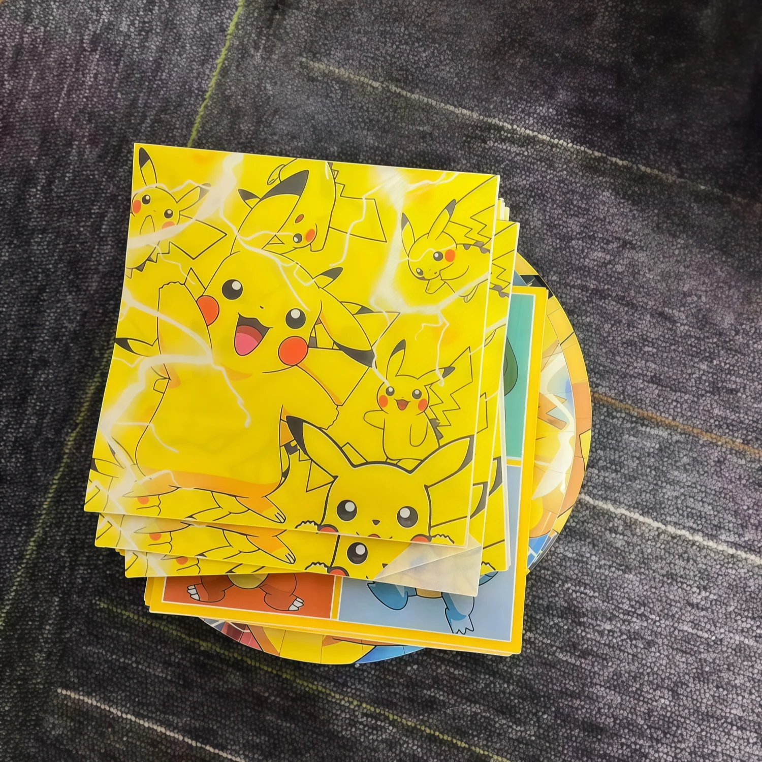 البوكيمون حفلة عيد ميلاد الديكور أدوات المائدة البوكيمون خلفية مفرش المائدة كأس لوحة كعكة توبر استحمام الطفل بيكاتشو حفلة الحسنات #4