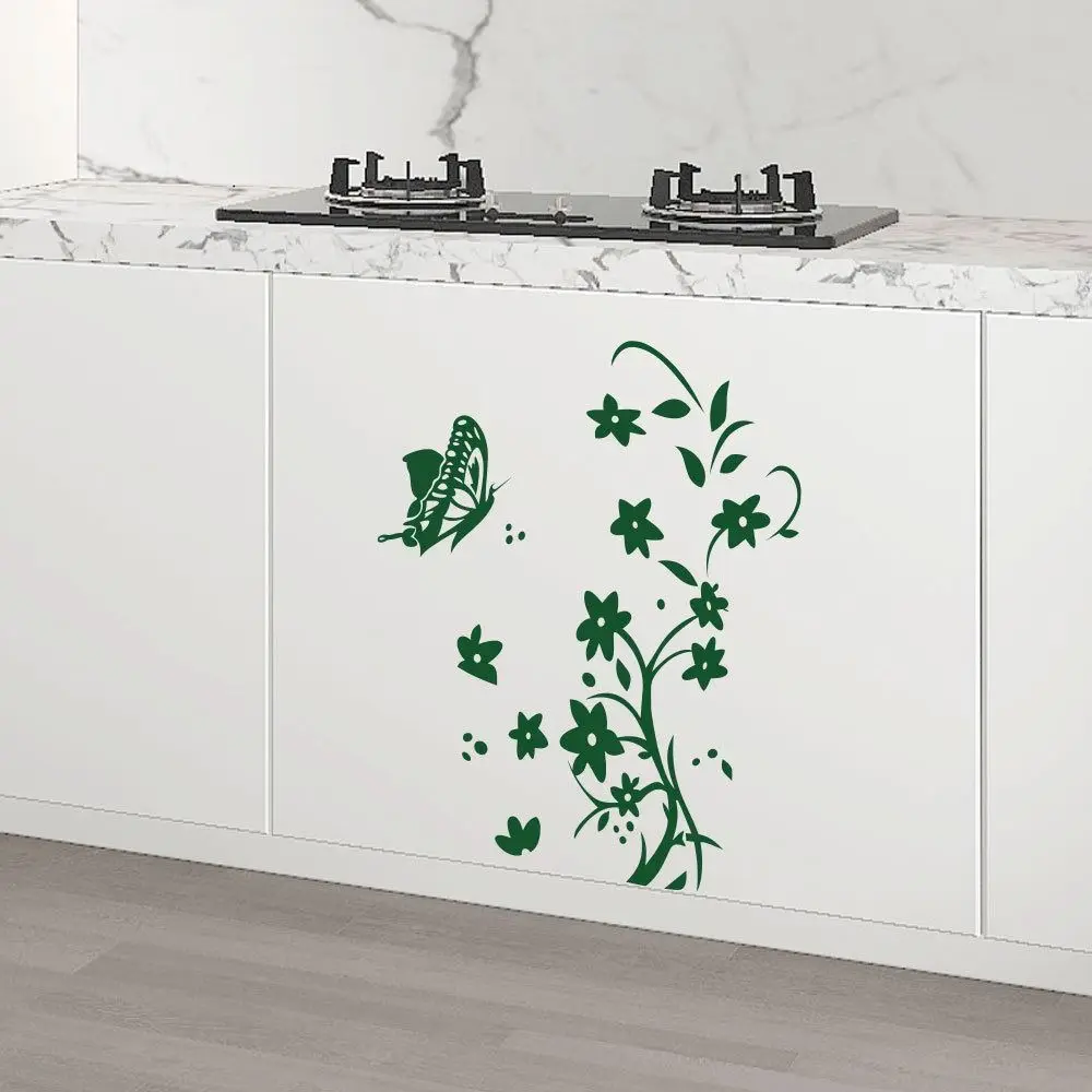 Wall Mural DIY Butterfly Rattan Sticker Butterfly Carved Butterfly Refrigerator Sticker Rattan Self-adhesive Cabinet