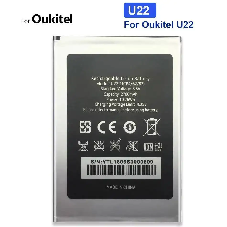4850 mAh Hochleistungsakku für Oukitel U18 U18