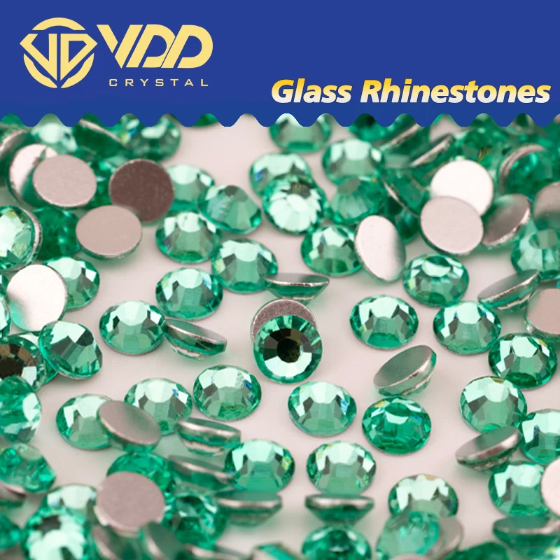 VDD 132 Mint New Color SS4-SS30 Glass Rhinestones Crystal Flatback Glitter Strass Stones For DIY Crafts Nail Art Decorations