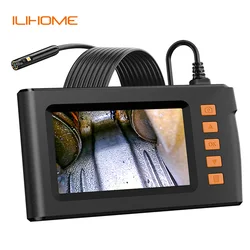 4.3 Inch Screen Industrial Endoscope Camera HD1080P Single Dual Lens Explorer Pipe Car Inspection Borescope 2-10M Rigid Cable