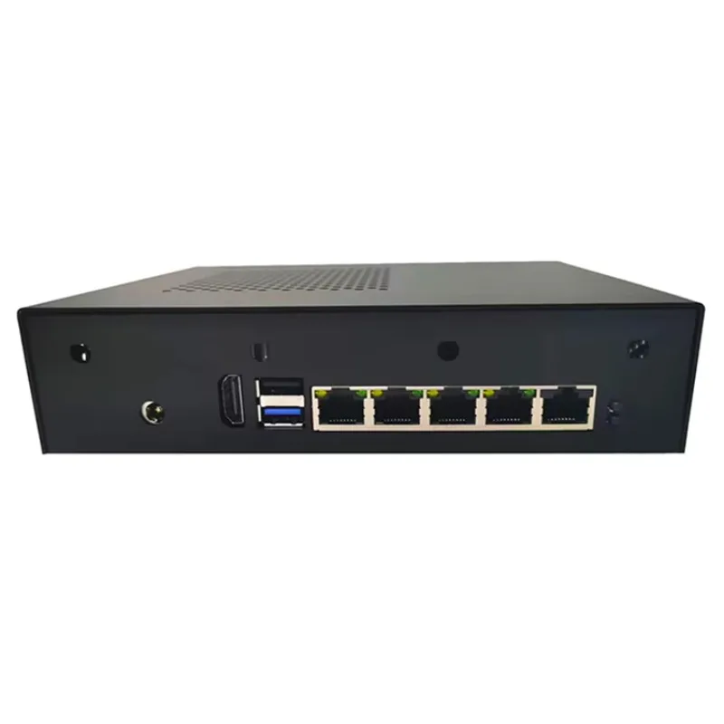 E3845 Network Server VPN 1U Rack Mounting Chasis 4*LAN Mini PC 4G Lte Pfsense FIrewall Soft Router for Enterprise Use