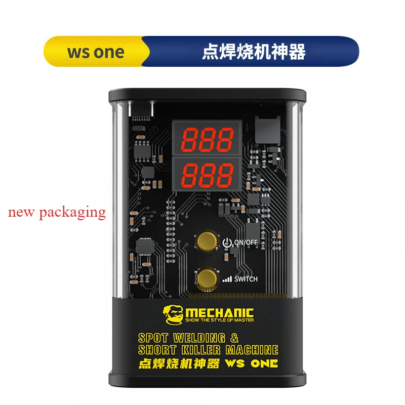 MECHANIC WS ONE 2in1 Portable Spot Welder Burn-in Detection Kit Battery Welding and Motherboard Short Circuit Detection Tools